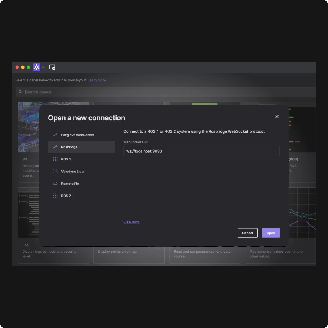 Versatile and effortless connections to your ROS data.