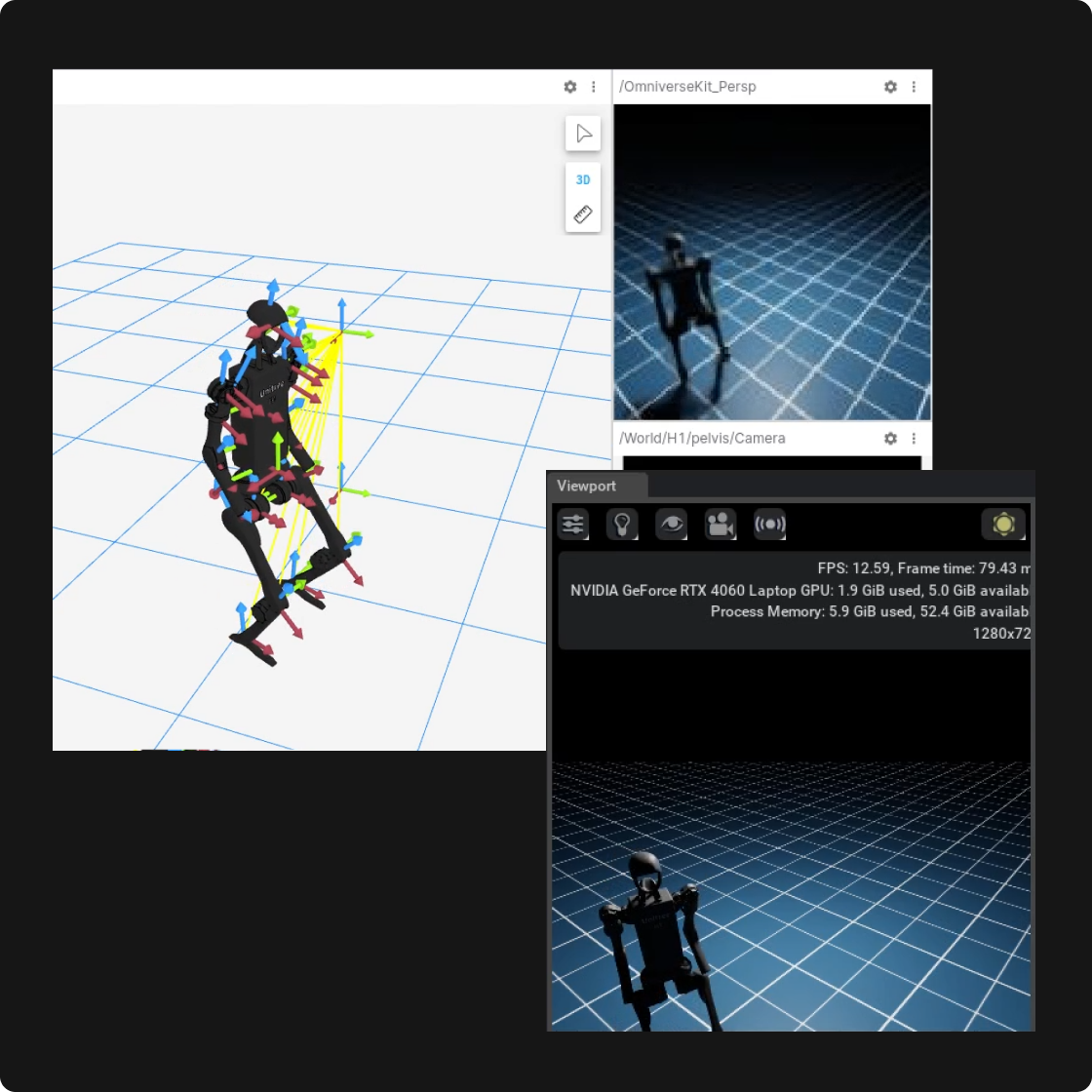 Easily connect NVIDIA Isaac Sim for real-time data visualization.