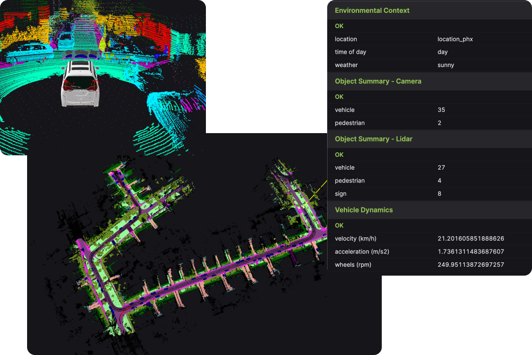 Analyzing an autonomous vehicle's perception and planning data in Foxglove