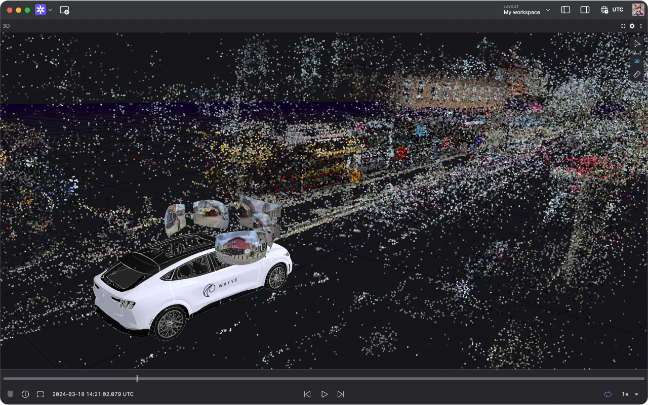 Autonomous vehicle data visualization in Foxglove